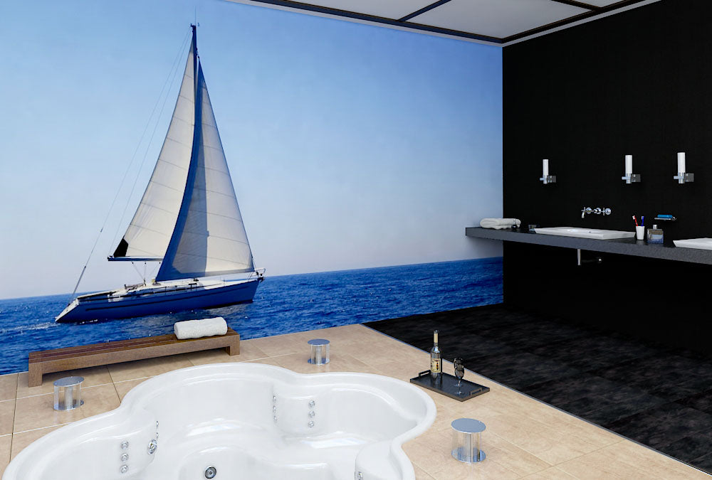Fototapete Nr. 3703 - Blue water sailing