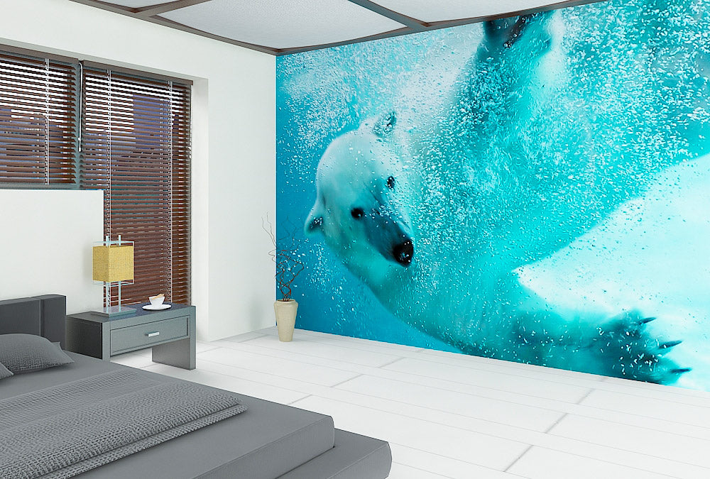 Fototapete Nr. 3894 - Icebear under water