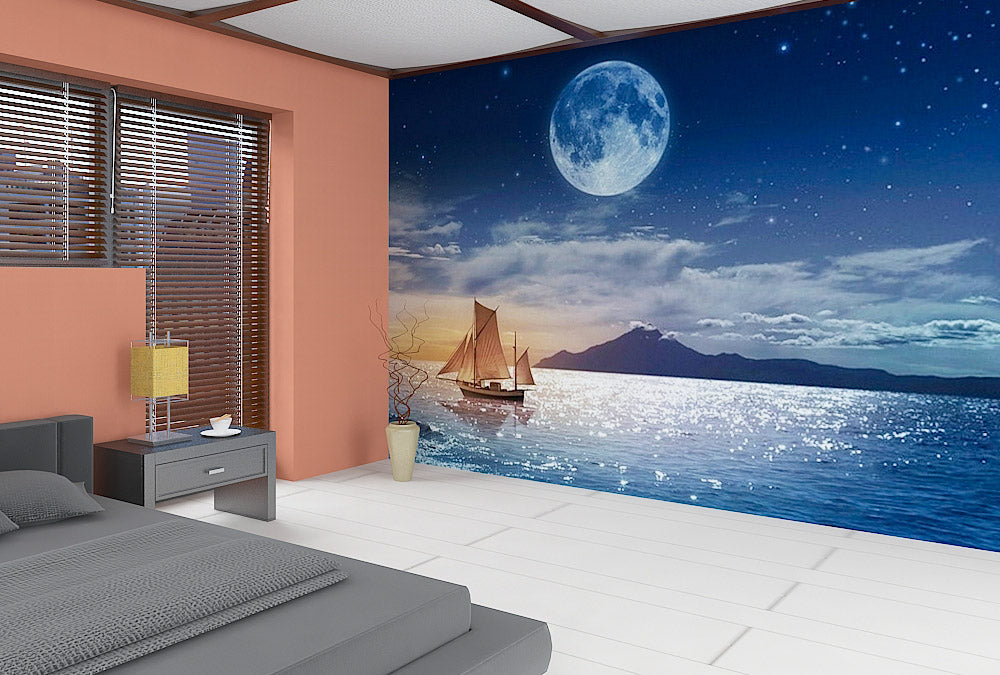 Fototapete Nr. 4433 - Moonlight Sailing