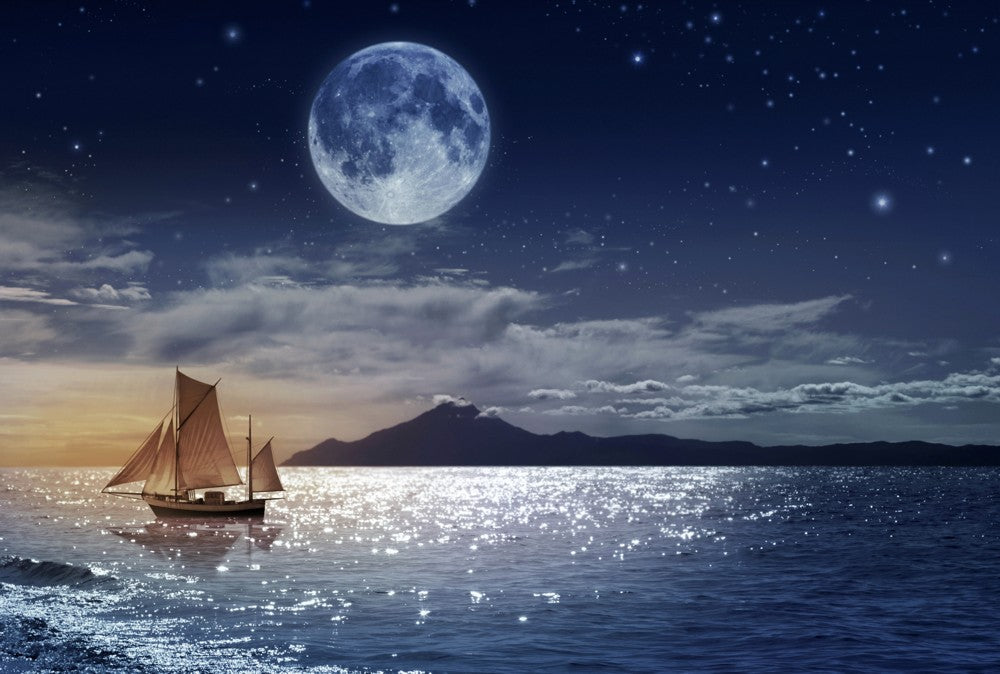 Fototapete Nr. 4433 - Moonlight Sailing