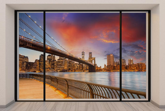 Fototapete Nr. 2967 - Penthouse Brooklyn Bridge Glow